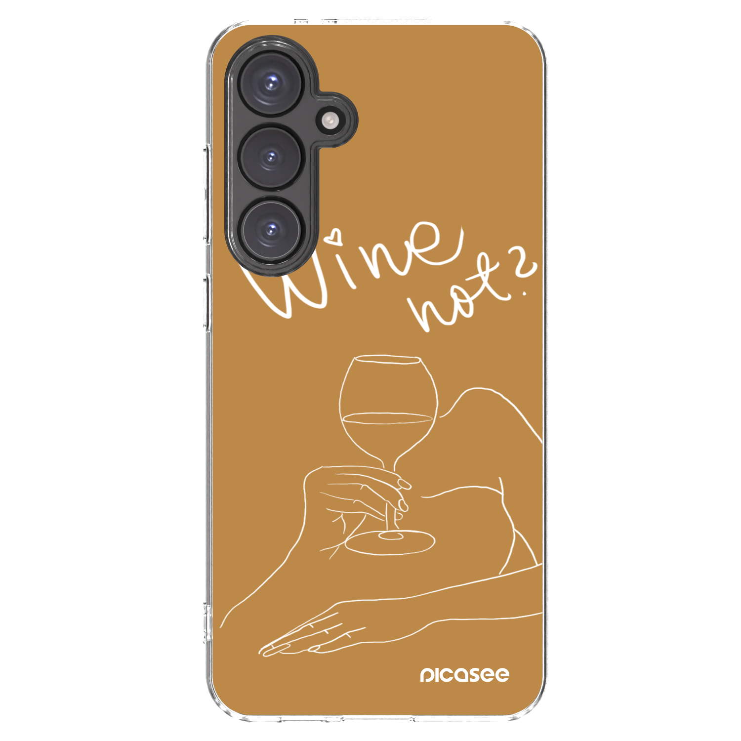 Picasee silikonska prozirna maskica za Samsung Galaxy S24 FE S721B - Wine not