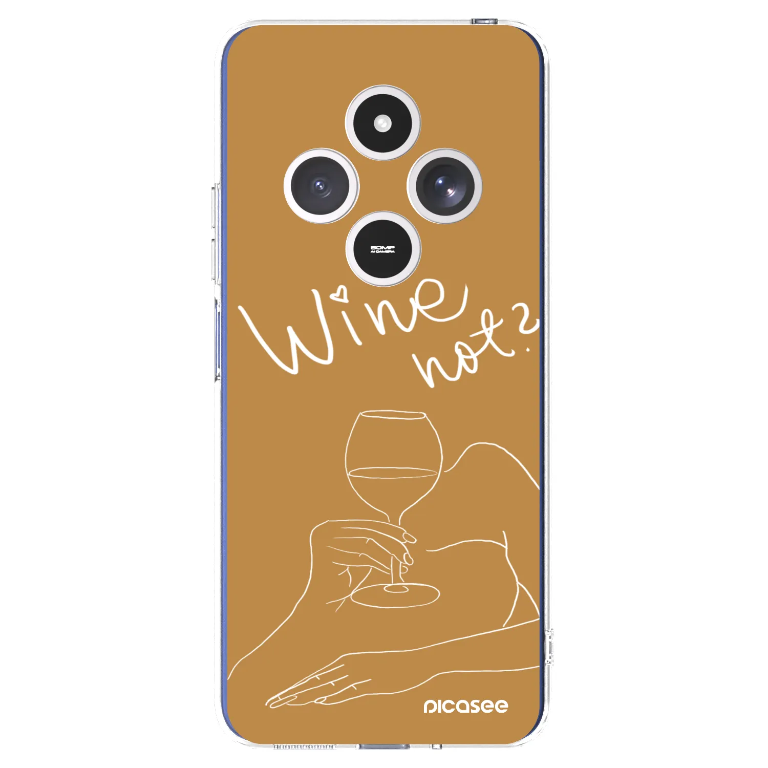 Picasee silikonska prozirna maskica za Xiaomi Redmi 14C - Wine not