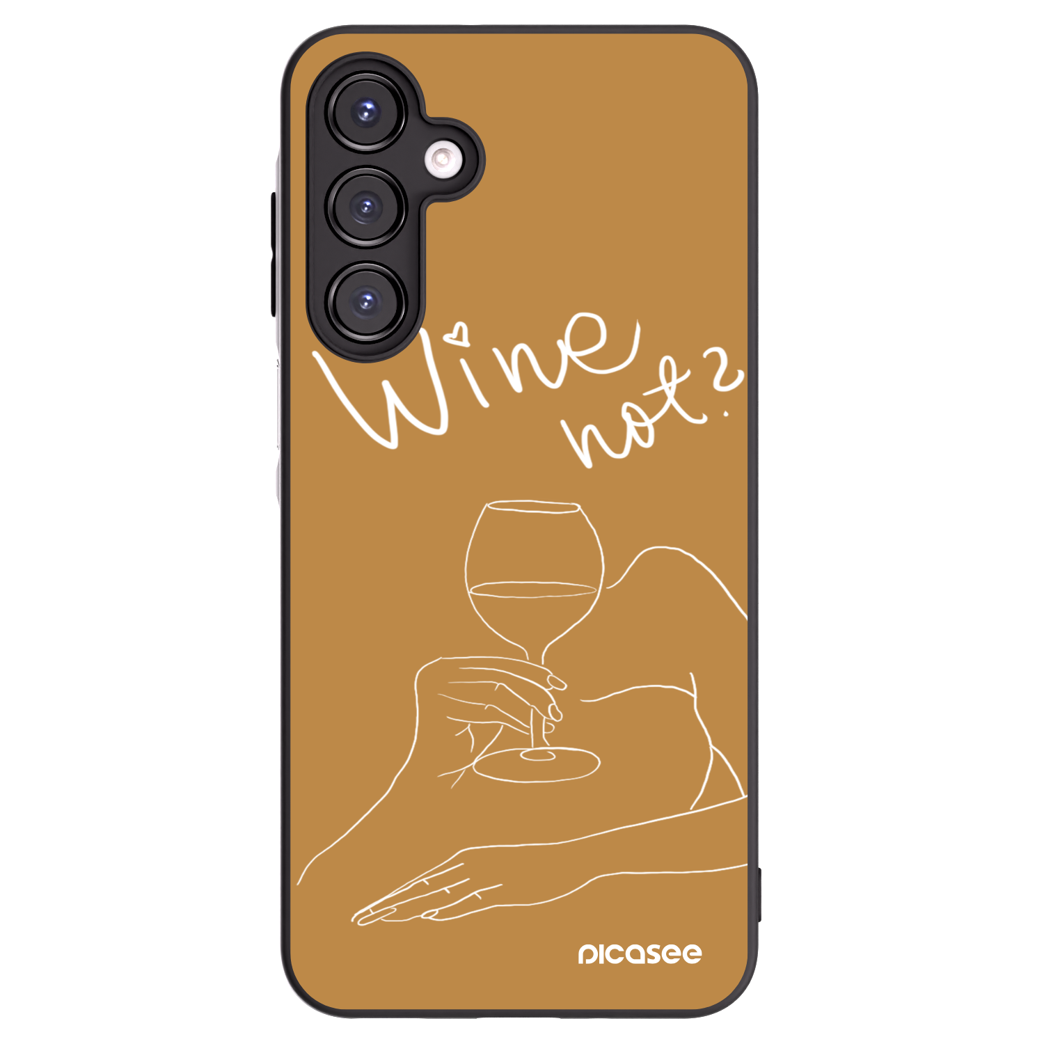 Picasee crna silikonska maskica za Samsung Galaxy A16 5G - Wine not
