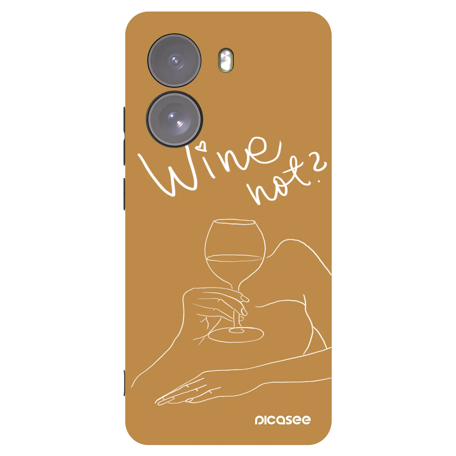 Picasee crna silikonska maskica za Xiaomi Poco X7 - Wine not