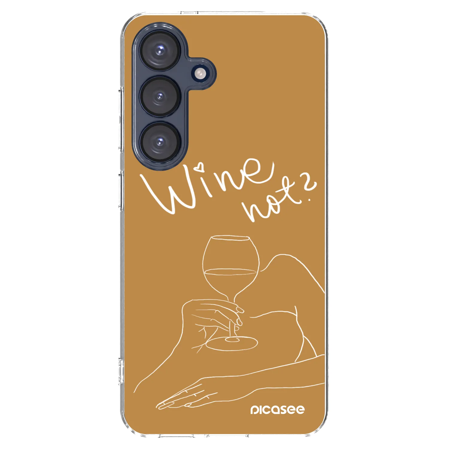 Picasee silikonska prozirna maskica za Samsung Galaxy S25 5G - Wine not
