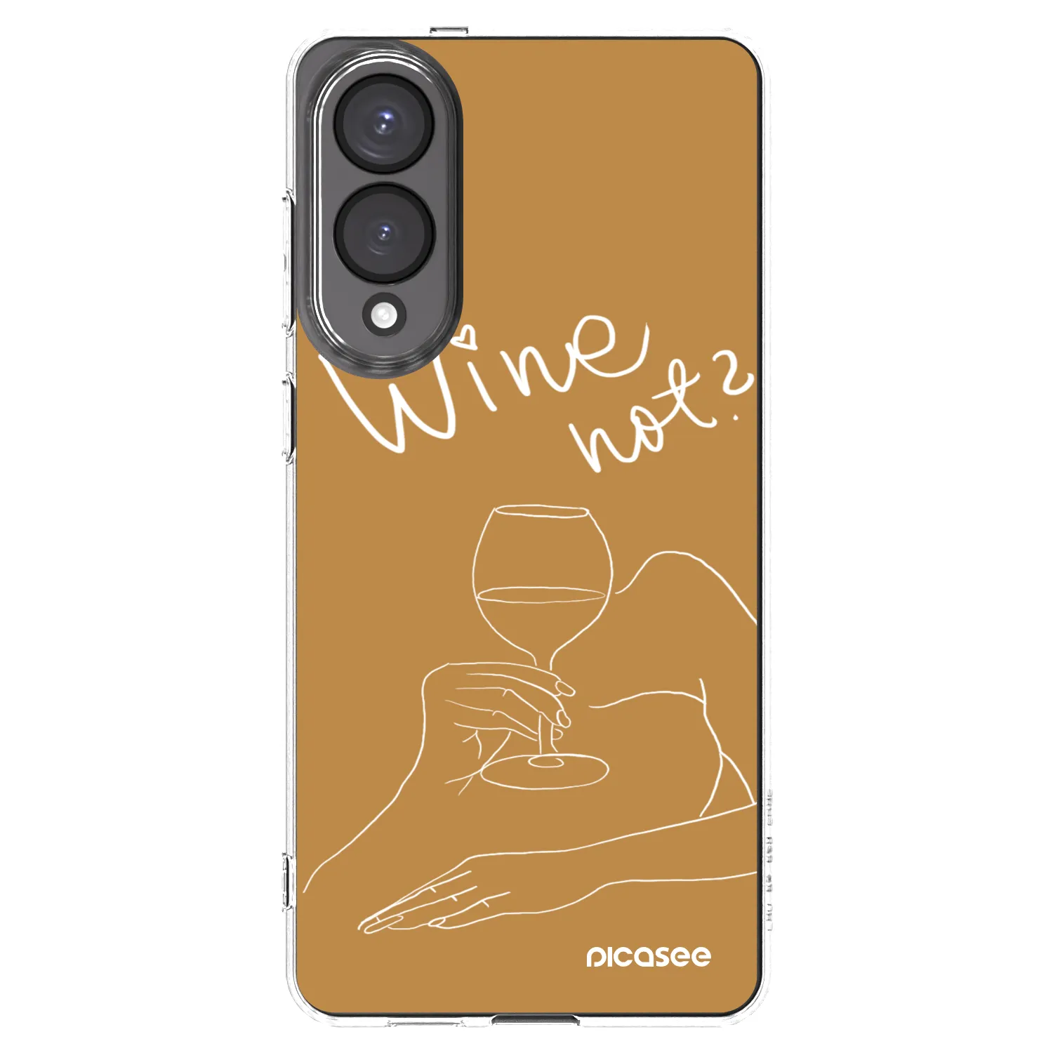 Picasee silikonska prozirna maskica za Samsung Galaxy S25 Edge 5G - Wine not