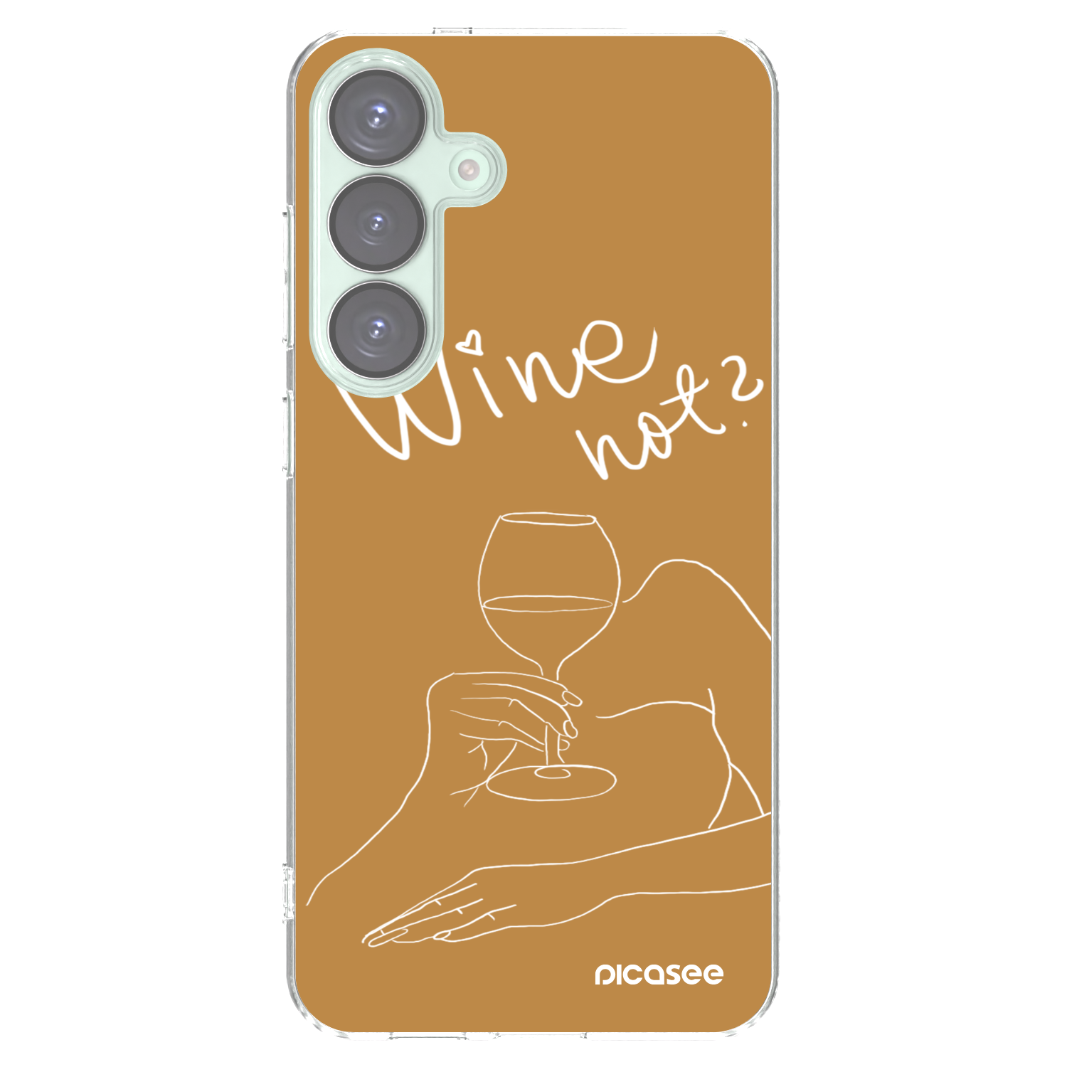 Picasee silikonska prozirna maskica za Samsung Galaxy S25+ 5G - Wine not