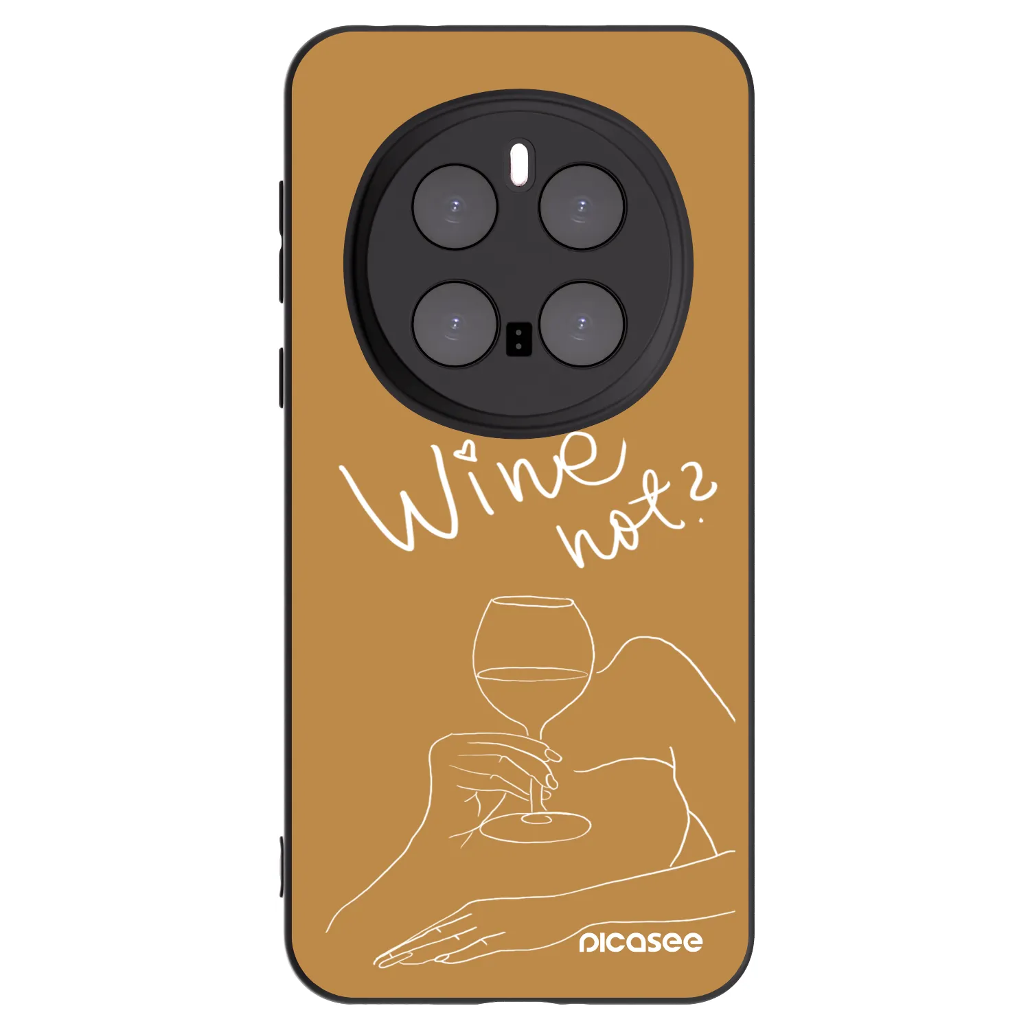 Picasee crna silikonska maskica za Honor Magic7 Pro 5G - Wine not