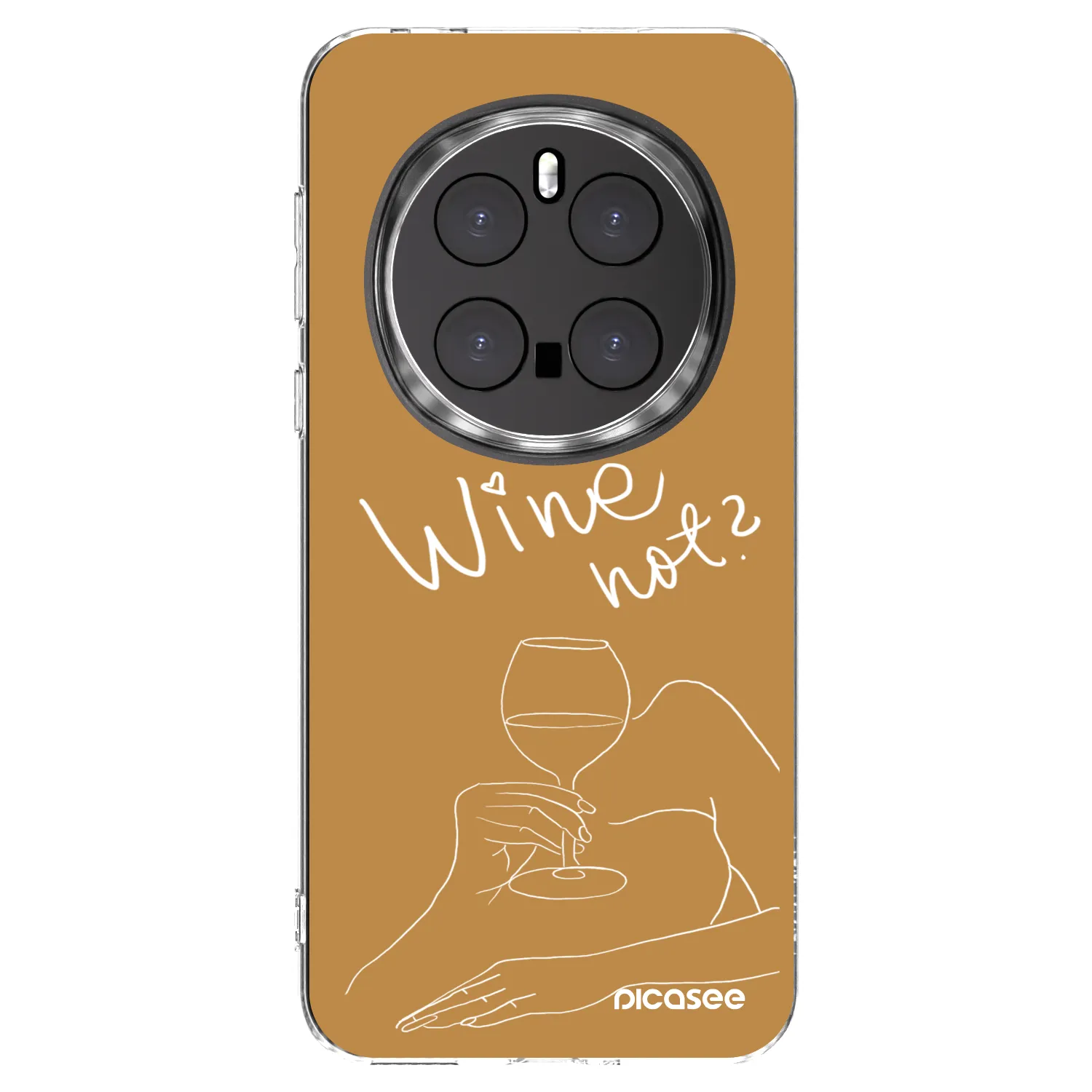 Picasee silikonska prozirna maskica za Honor Magic7 Pro 5G - Wine not