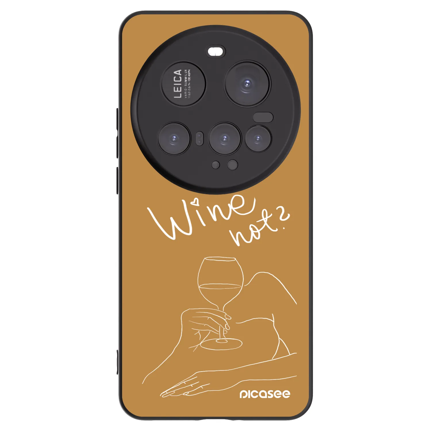 Picasee crna silikonska maskica za Xiaomi 15 Ultra - Wine not
