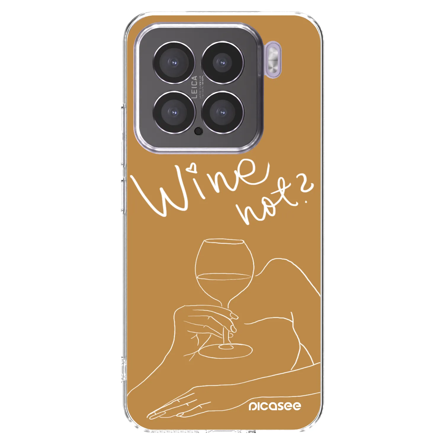 Picasee silikonska prozirna maskica za Xiaomi 15 - Wine not