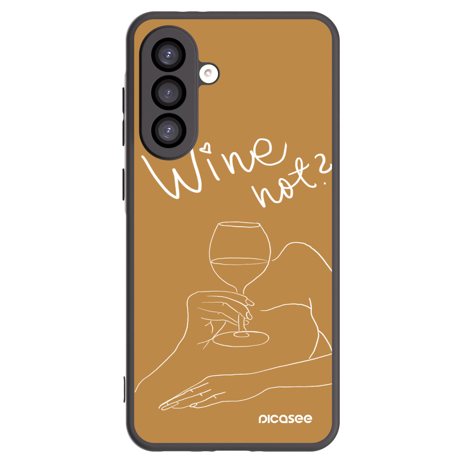 Picasee crna silikonska maskica za Samsung Galaxy A26 5G A266B - Wine not