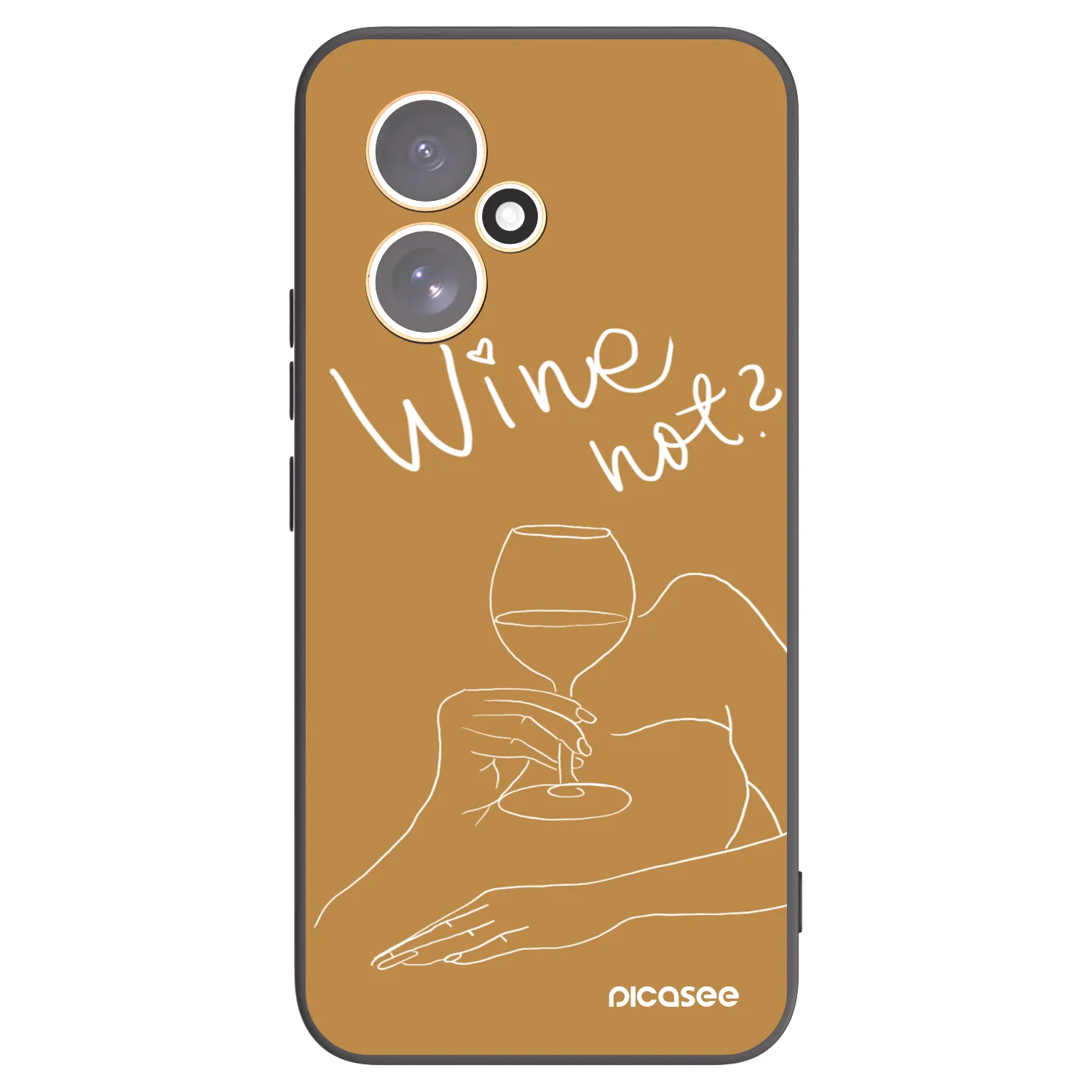 Picasee crna silikonska maskica za Honor 400 5G - Wine not