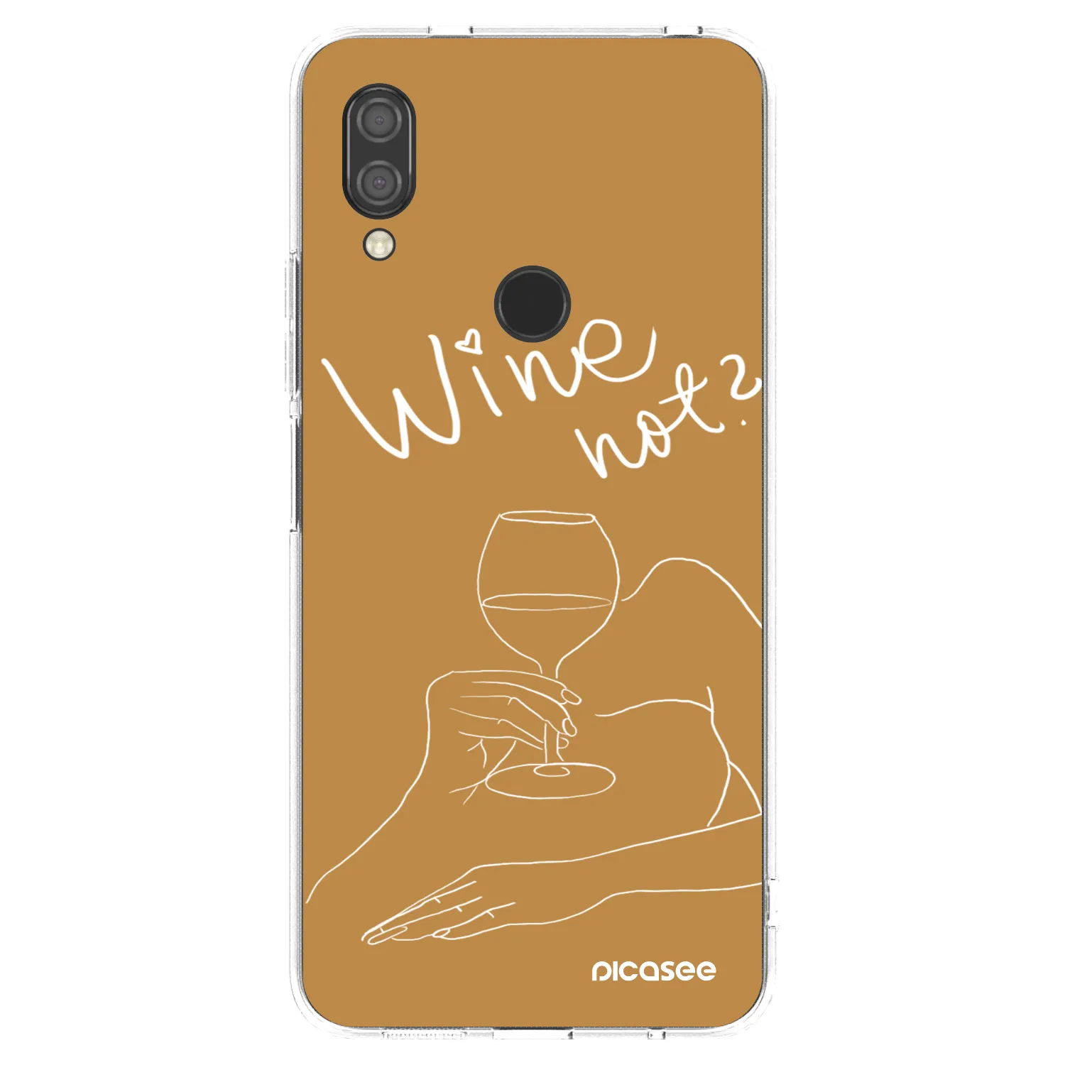 Picasee silikonska prozirna maskica za Xiaomi Redmi 7 - Wine not