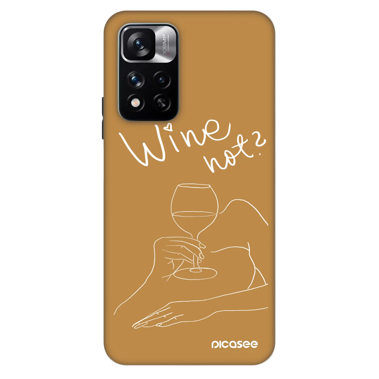 Picasee Fashion Case za Xiaomi Redmi Note 11 Pro - Wine not