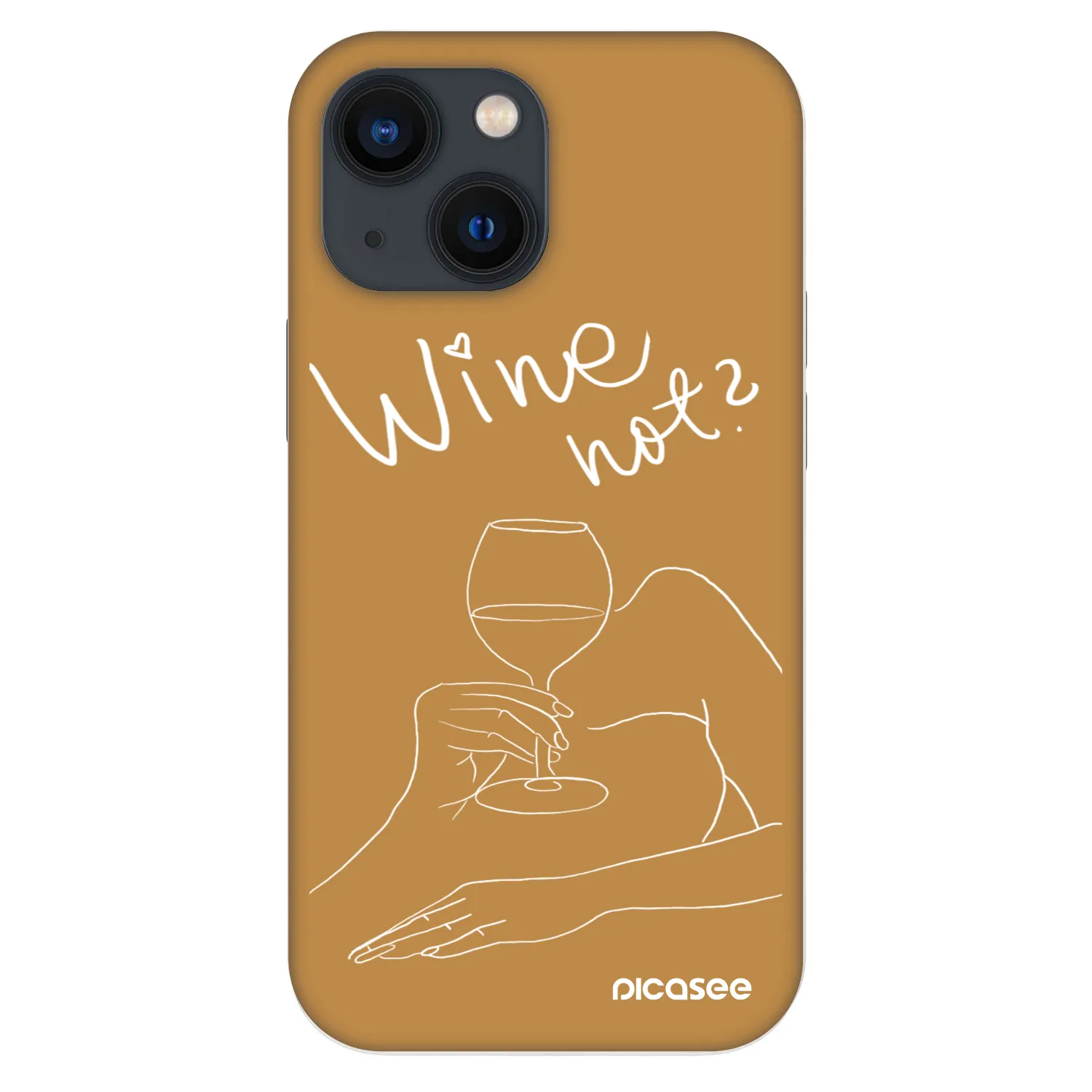 Picasee Fashion Case za Apple iPhone 13 mini - Wine not