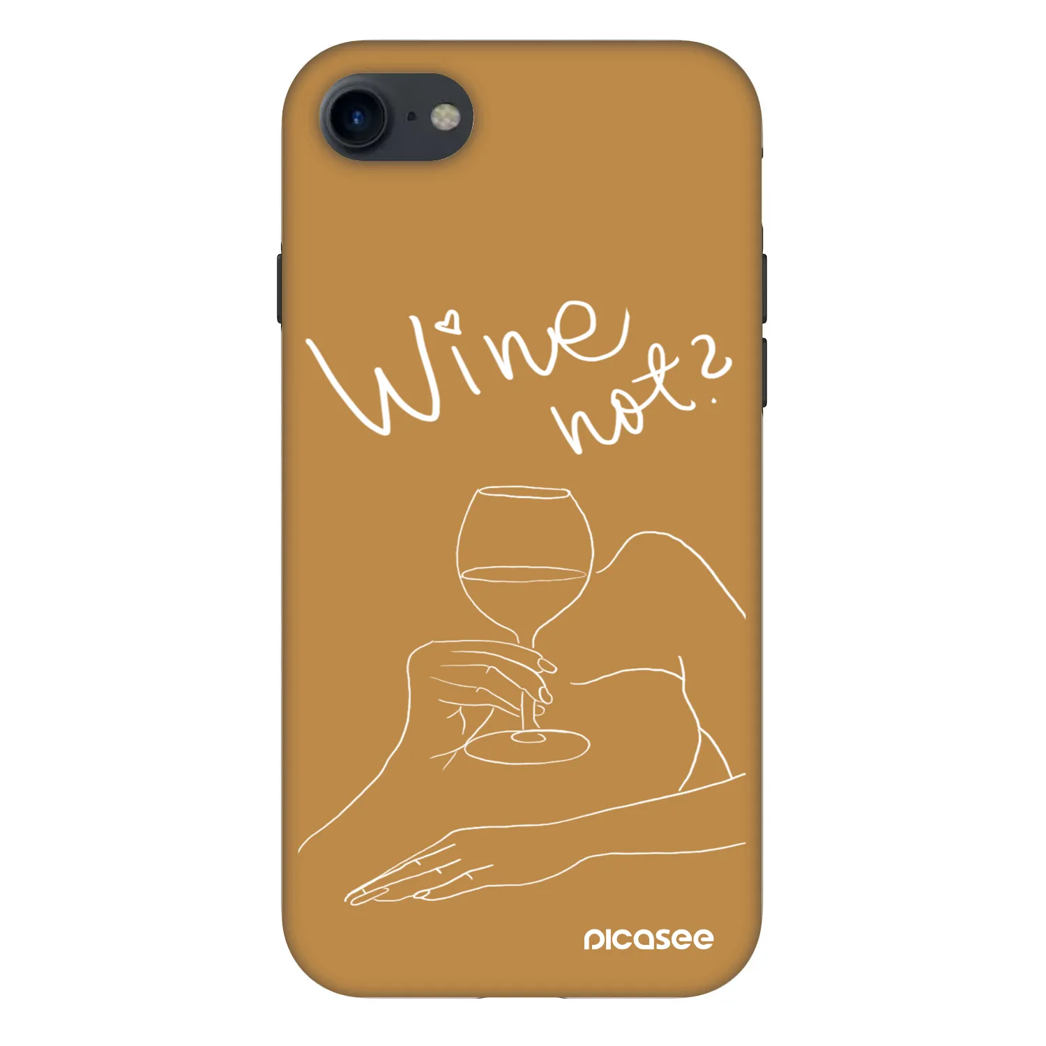 Picasee Fashion Case za Apple iPhone SE 2022 - Wine not