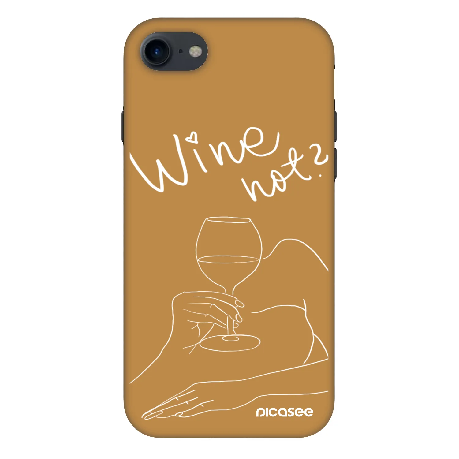 Picasee Fashion Case za Apple iPhone SE 2020 - Wine not