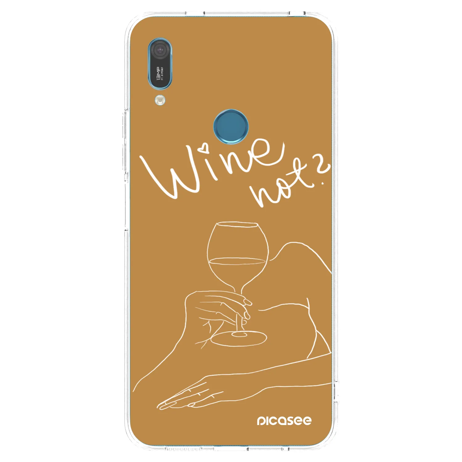 Picasee silikonska prozirna maskica za Huawei Y6 2019 - Wine not
