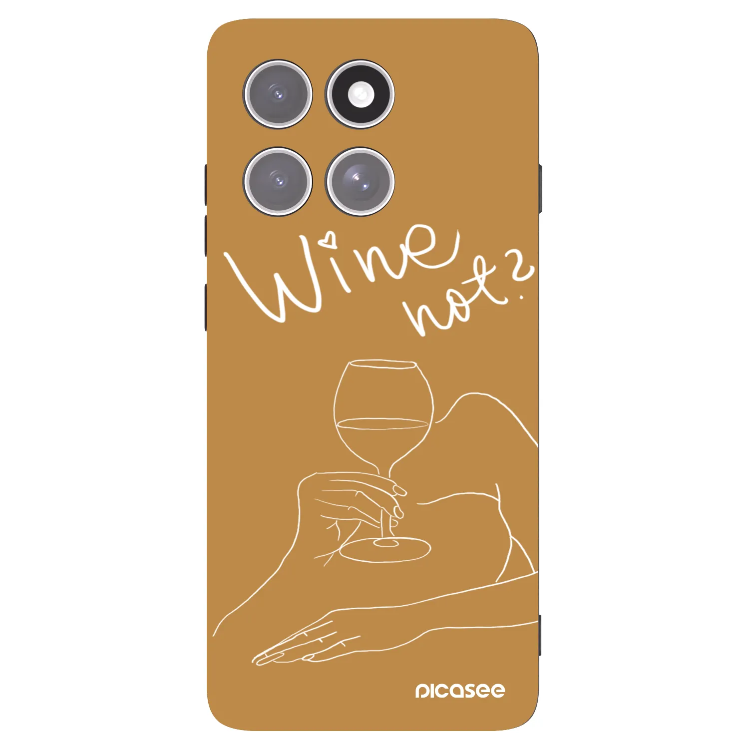 Picasee crna silikonska maskica za Motorola Edge 60 Pro - Wine not