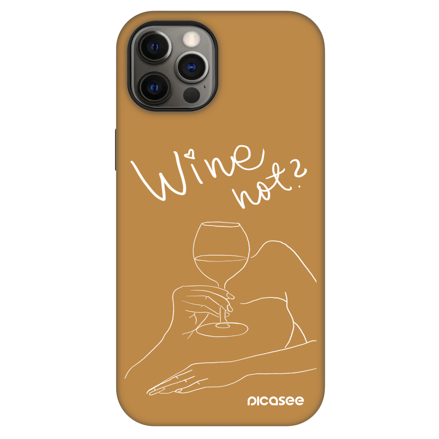 Picasee Fashion Case MagSafe za Apple iPhone 12 Pro - Wine not