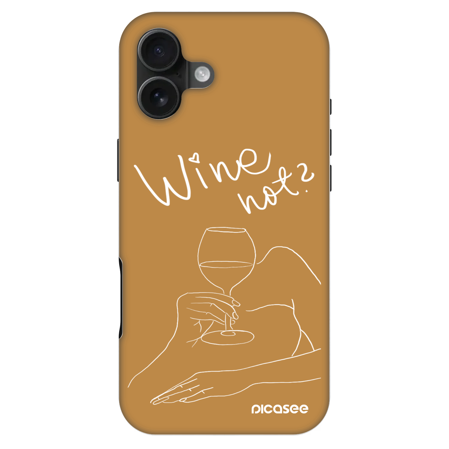 Picasee Fashion Case MagSafe za Apple iPhone 16 Plus - Wine not