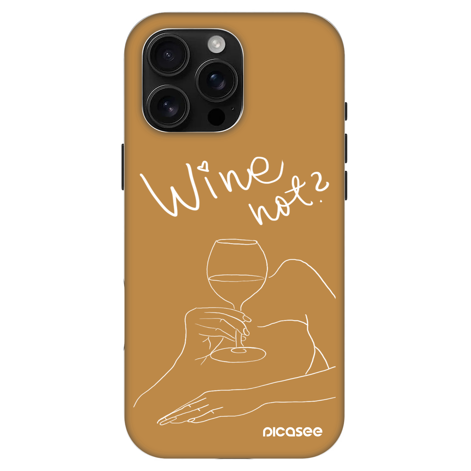Picasee Fashion Case MagSafe za Apple iPhone 16 Pro Max - Wine not