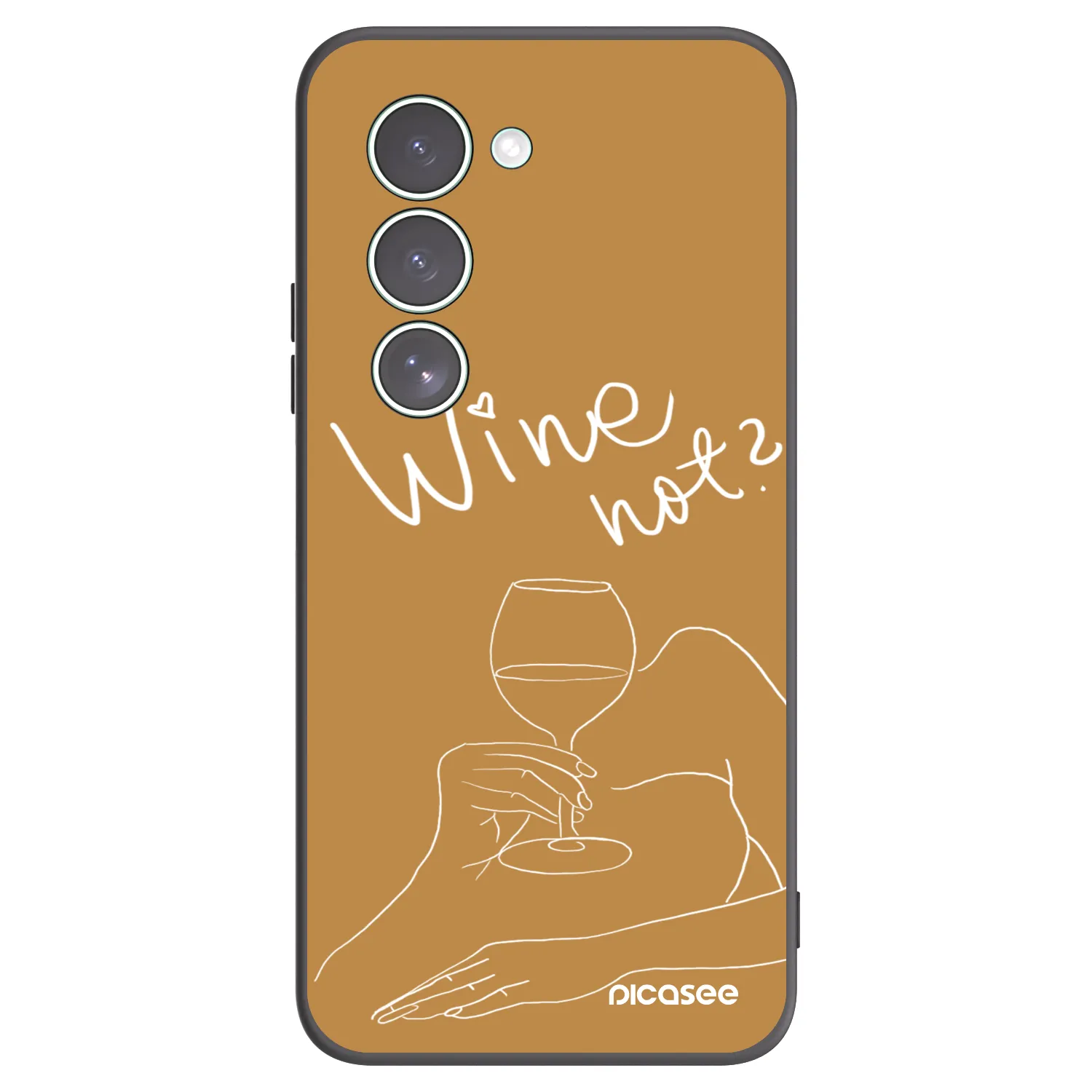 Picasee crna silikonska maskica za Xiaomi Redmi 15 5G - Wine not