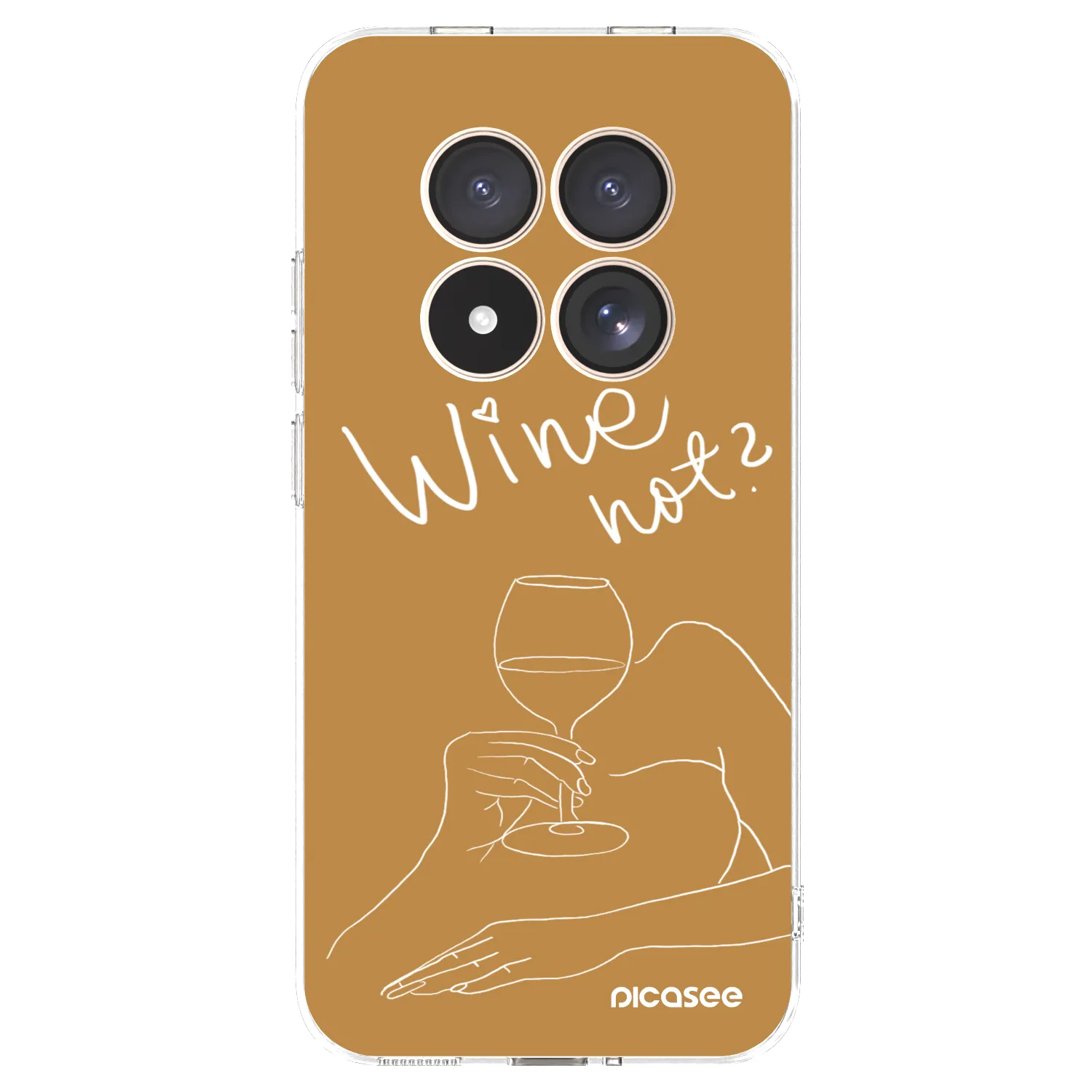 Picasee silikonska prozirna maskica za Xiaomi Redmi Note 15 Pro 4G - Wine not