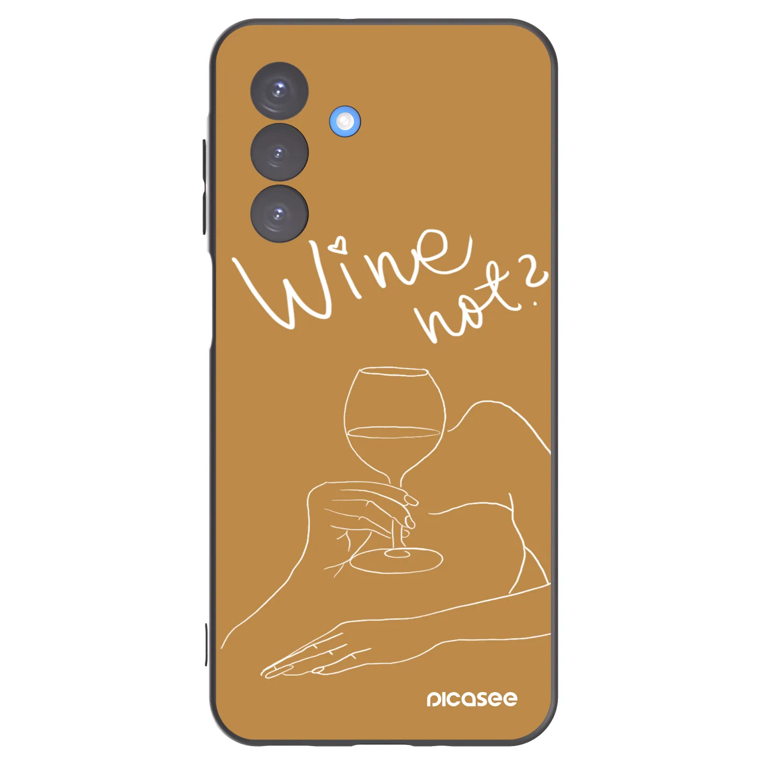 Picasee crna silikonska maskica za Samsung Galaxy A17 5G - Wine not