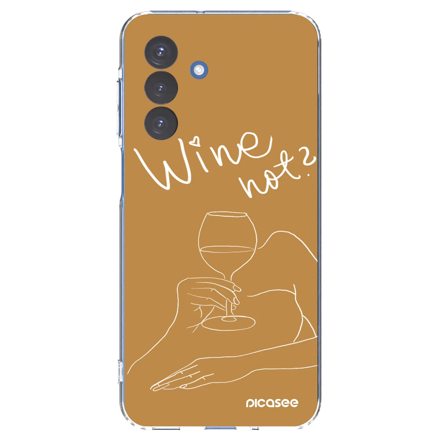Picasee silikonska prozirna maskica za Samsung Galaxy A17 5G - Wine not