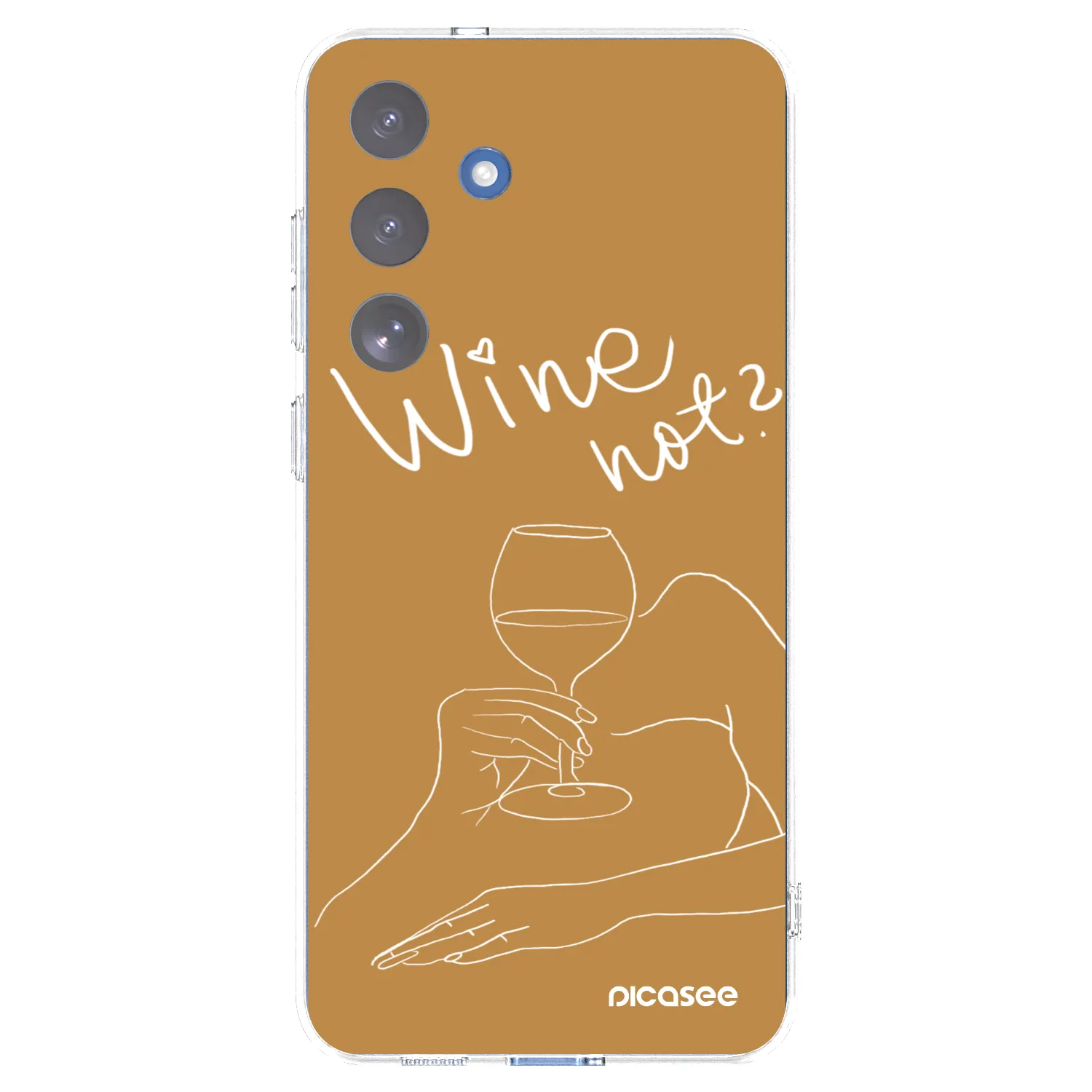Picasee silikonska prozirna maskica za Samsung Galaxy S25 FE 5G - Wine not
