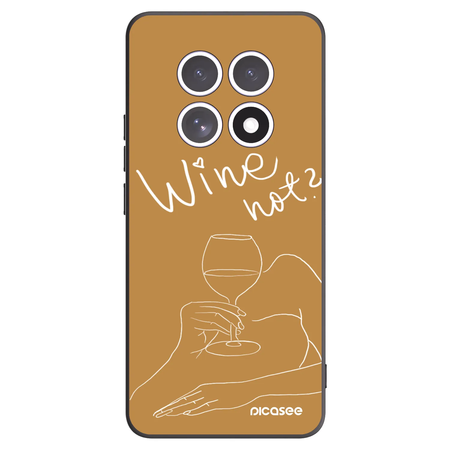 Picasee crna silikonska maskica za Xiaomi Redmi Note 15 - Wine not