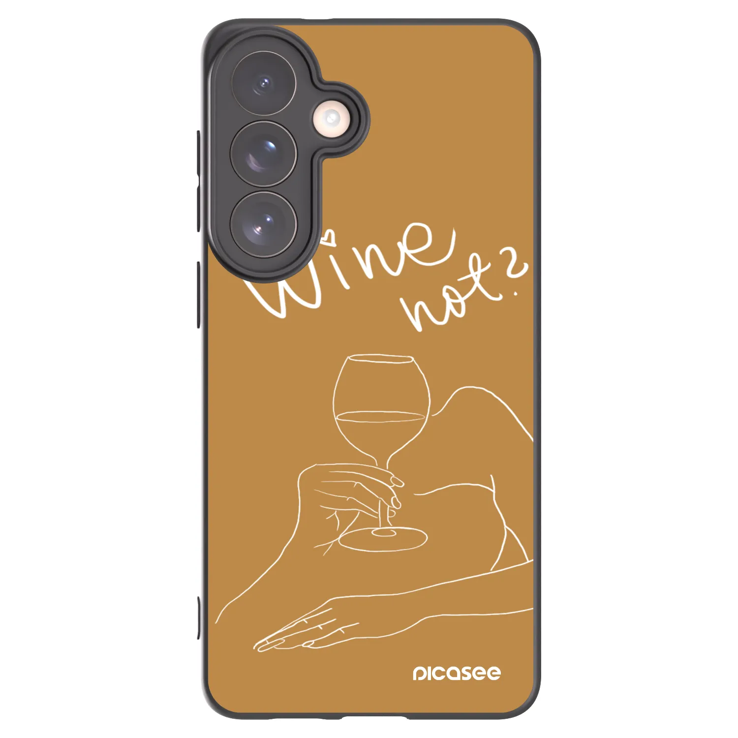 Picasee crna silikonska maskica za Samsung Galaxy S26+ - Wine not