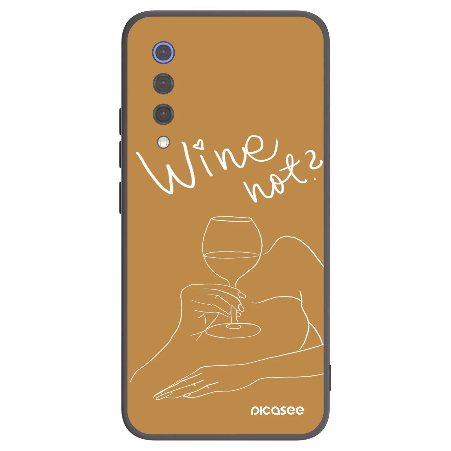 Picasee crna silikonska maskica za Xiaomi Mi 9 SE - Wine not