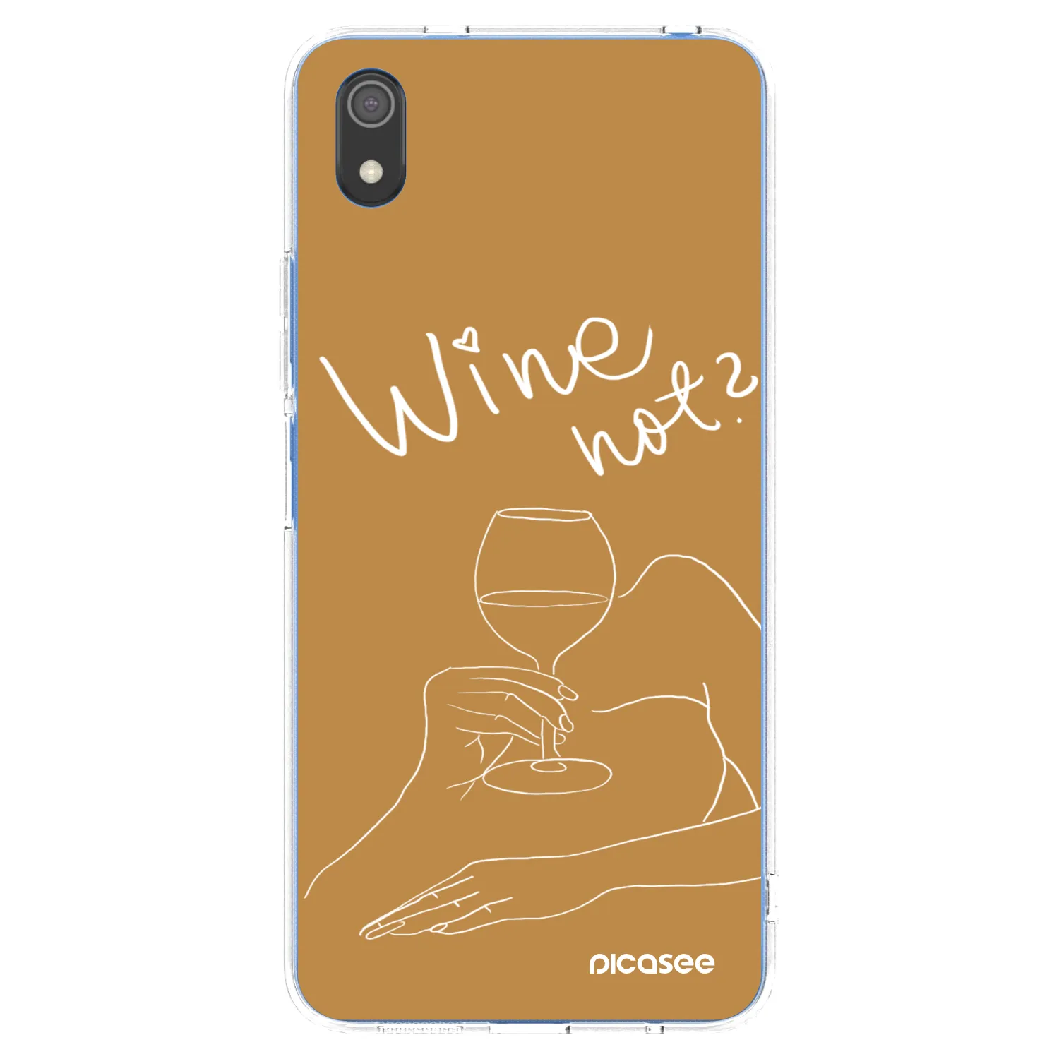 Picasee silikonska prozirna maskica za Xiaomi Redmi 7A - Wine not