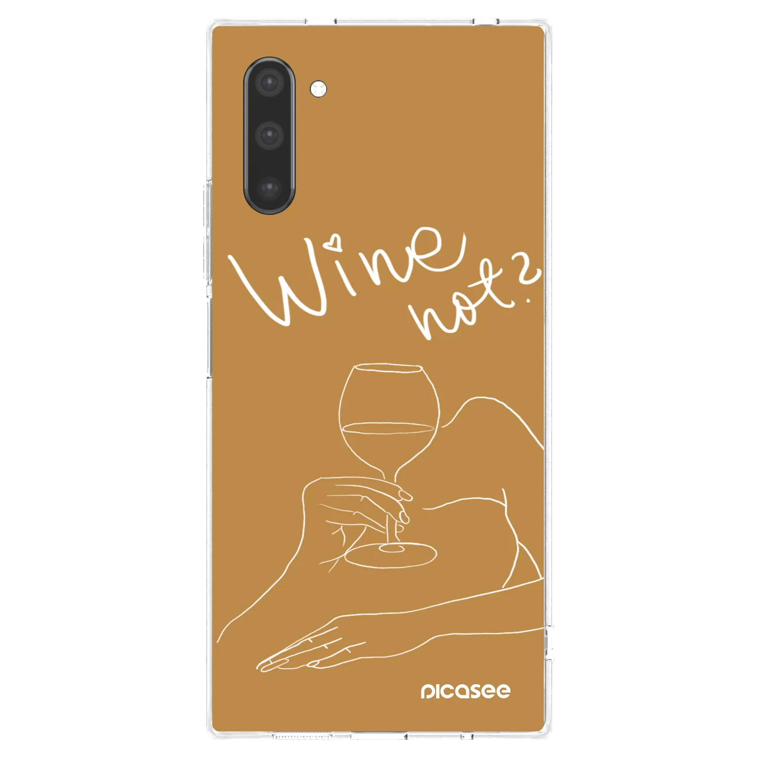 Picasee silikonska prozirna maskica za Samsung Galaxy Note 10 N970F - Wine not