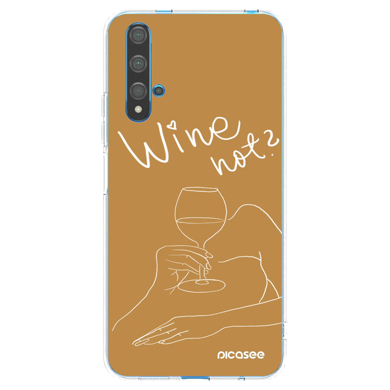 Picasee silikonska prozirna maskica za Huawei Nova 5T - Wine not