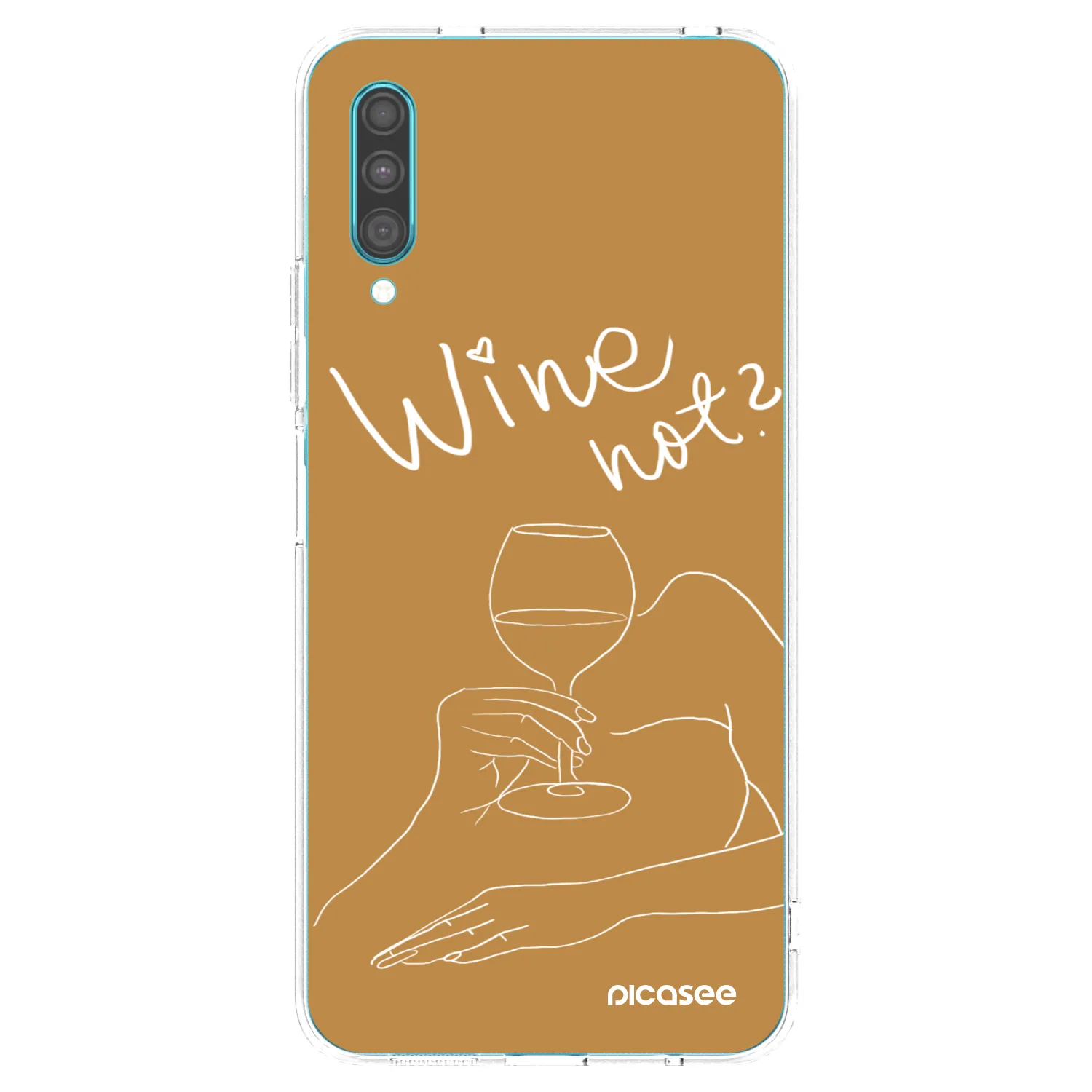 Picasee silikonska prozirna maskica za Samsung Galaxy A30s A307F - Wine not