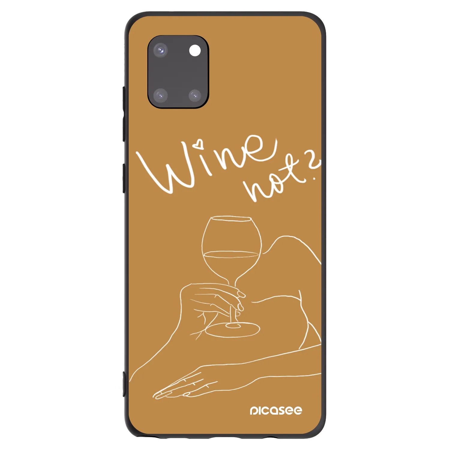Picasee crna silikonska maskica za Samsung Galaxy Note 10 Lite N770F - Wine not