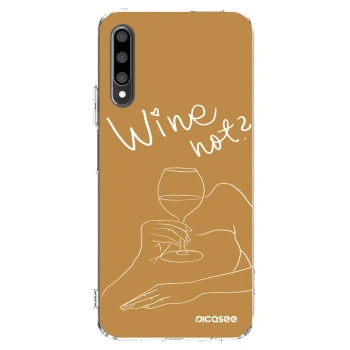 Picasee silikonska prozirna maskica za Honor 9X Pro - Wine not