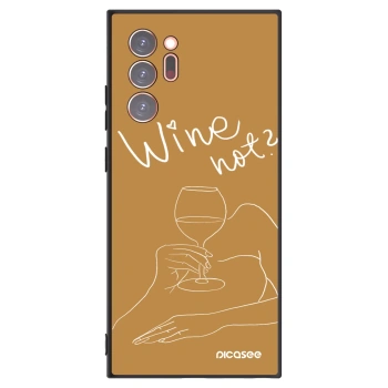 Picasee crna silikonska maskica za Samsung Galaxy Note 20 Ultra - Wine not