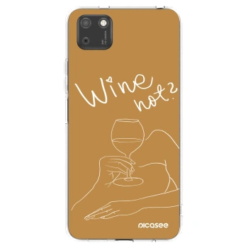 Picasee silikonska prozirna maskica za Huawei Y5P - Wine not