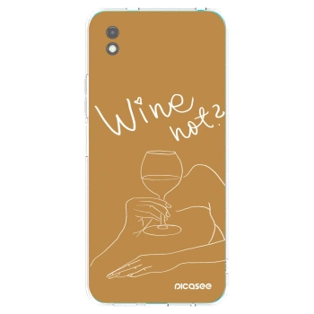 Picasee crna silikonska maskica za Xiaomi Redmi 9A - Wine not