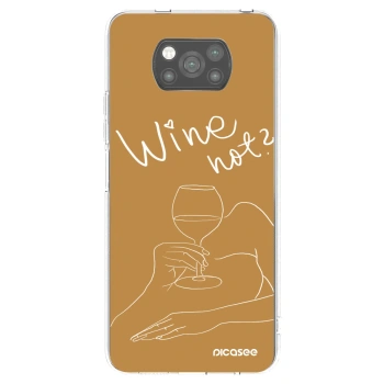 Picasee crna silikonska maskica za Xiaomi Poco X3 - Wine not