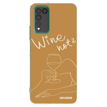 Picasee silikonska prozirna maskica za Honor 10X Lite - Wine not