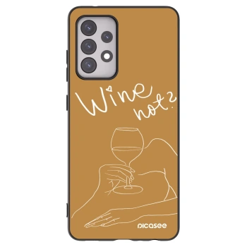 Picasee crna silikonska maskica za Samsung Galaxy A52 5G A525F - Wine not