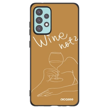 Picasee crna silikonska maskica za Samsung Galaxy A72 A725F - Wine not