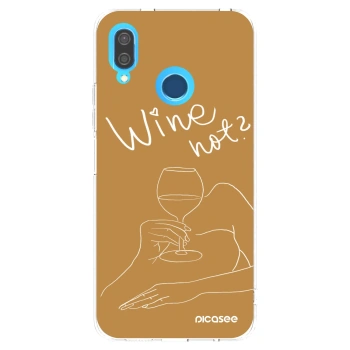 Picasee silikonska prozirna maskica za Huawei P20 Lite - Wine not