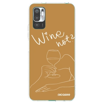 Picasee silikonska prozirna maskica za Xiaomi Redmi Note 10 5G - Wine not