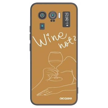 Picasee crna silikonska maskica za Xiaomi Mi 11 Ultra - Wine not