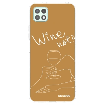 Picasee silikonska prozirna maskica za Samsung Galaxy A22 A226B 5G - Wine not