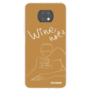 Picasee silikonska prozirna maskica za Xiaomi Redmi Note 9T - Wine not