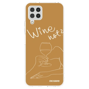 Picasee silikonska prozirna maskica za Samsung Galaxy A22 A225F 4G - Wine not